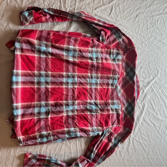 Vintage Aeropostale Red Plaid Button Down Shirt with pearl snaps western - Picture 9 of 9